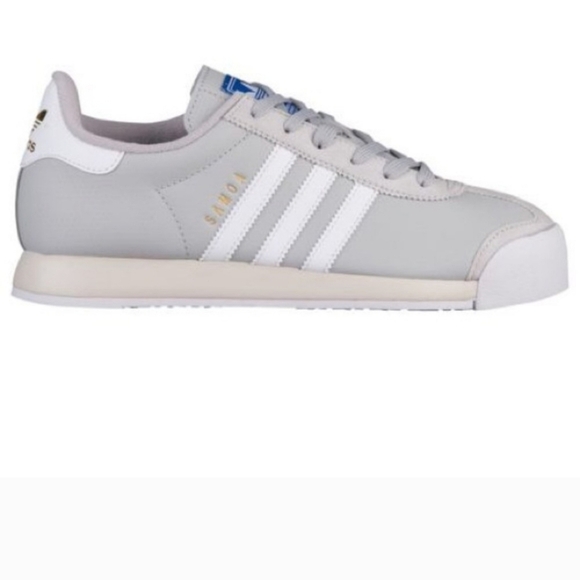 ADIDAS SAMOA in Grey/White. Gold details. Size 7.5 - Picture 1 of 16